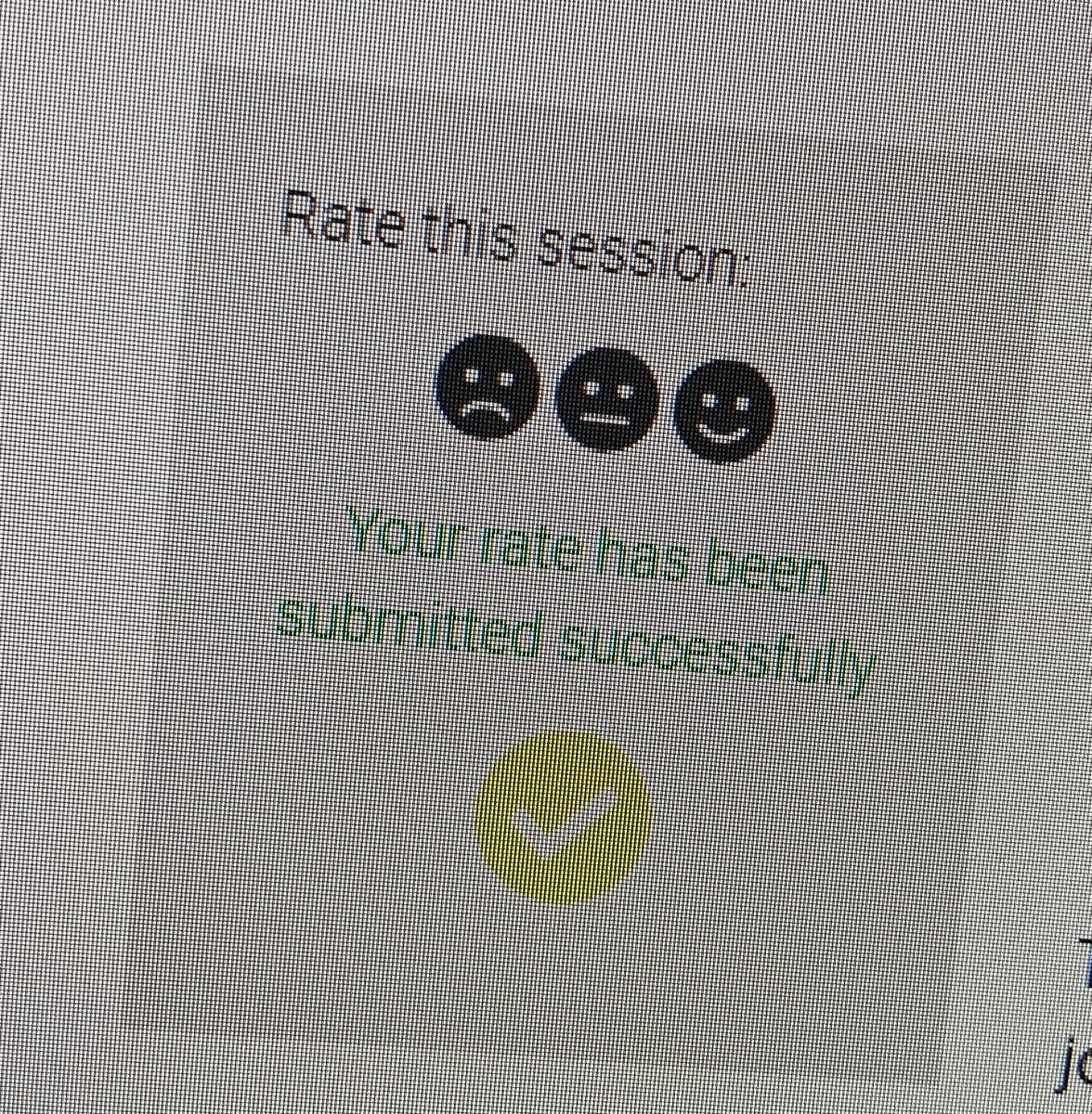 And it’s done! Just reviewed all the #AgileTD sessions I attended! You should too! This feedback is crucial for speakers to learn and improve from their audience! 🙏