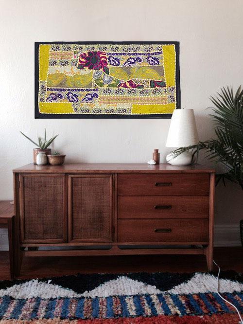 INDIAN TAPESTRY HIPPIE DECOR WALL HANGING BOHEMIAN PATCHWORK TAPESTRIES RUNNER TC29