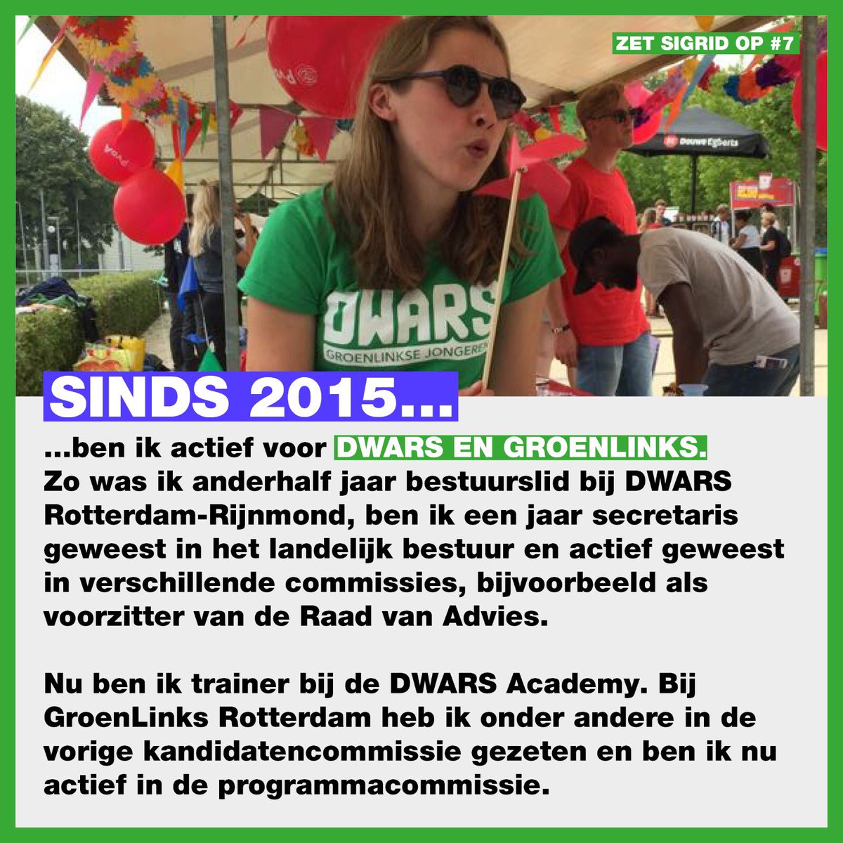 🚨 Voor alle Rotterdamse GroenLinksers vertel ik in dit draadje graag meer over mezelf en waarom ik op de algemene ledenvergadering op 27 november kandidaat sta voor plek 7 op de lijst. Kom ook en stem op mij voor plek 7 ❤️💚💜