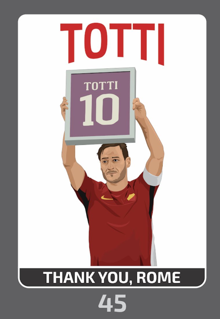 XaPoNFTs's tweet photo. "Being born Roman and Romanisti is a privilege. Being the captain of this team is an honour. You are – and will always be – my life. I will no longer entertain you with my feet, but my heart will always be there with you." 

#NFTs  #Roma #Nftscards 

https://t.co/8l9KC2b253 https://t.co/CZyTCU7uLb
