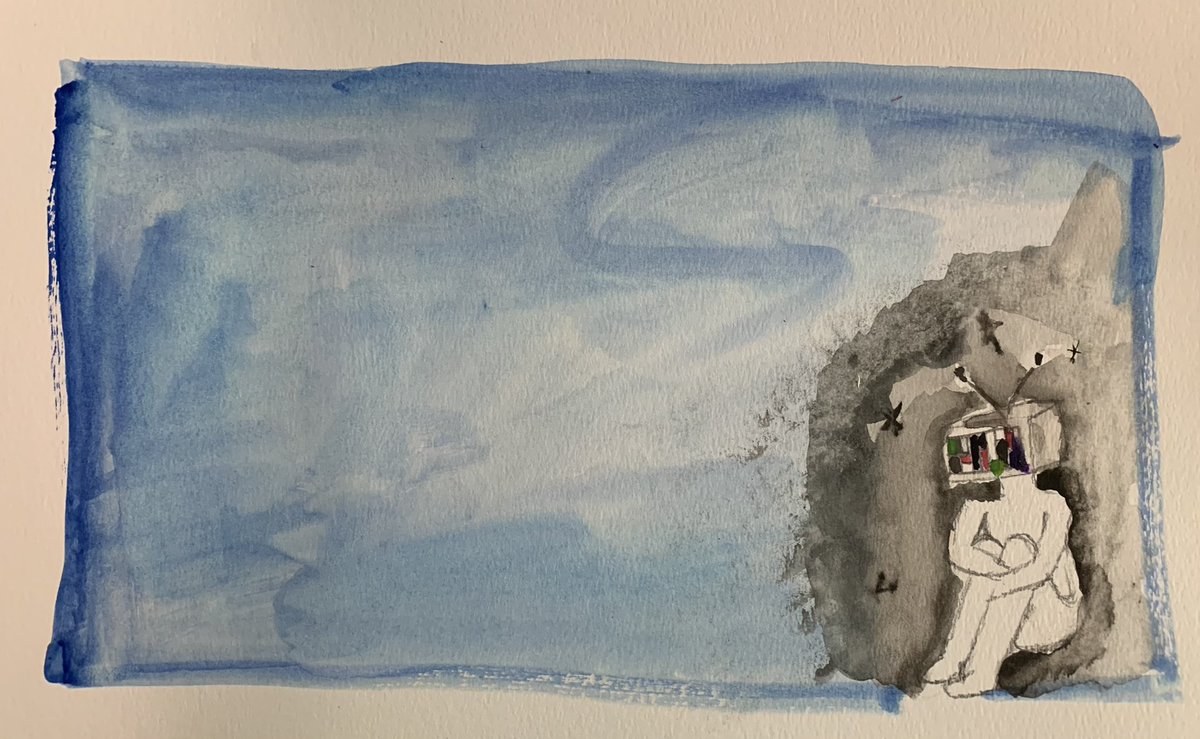 I asked students to paint their mood as a check in…lots of big feelings. <a href="/jdiegidio1/">John DiEgidio</a> #artclass #SEL