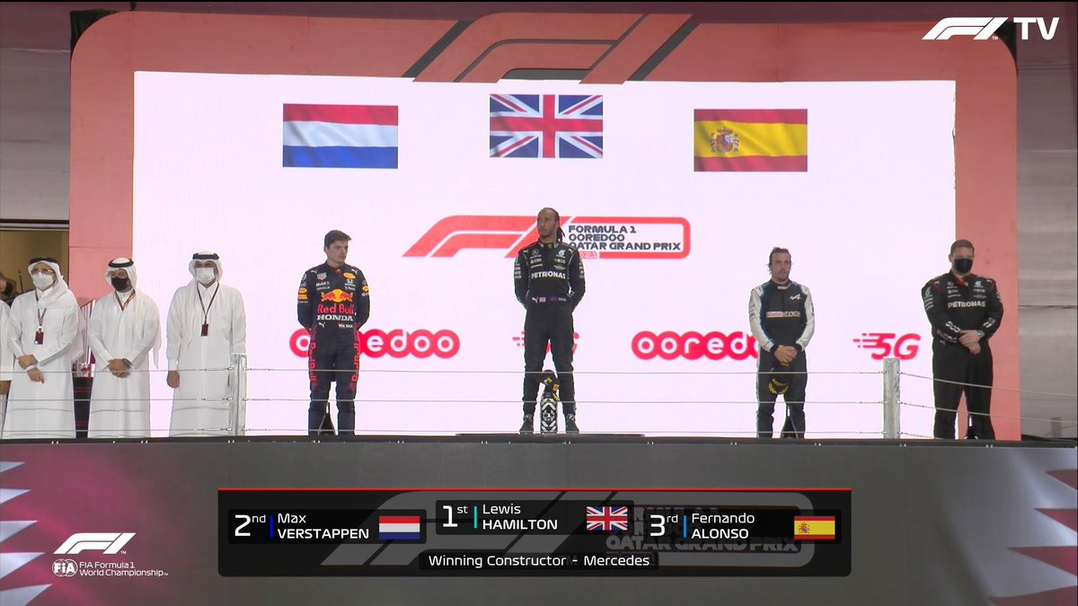 Desde mi humilde opinión, hoy se han subido al podio los tres mejores pilotos del SXXI🔝 #CatarDAZNF1