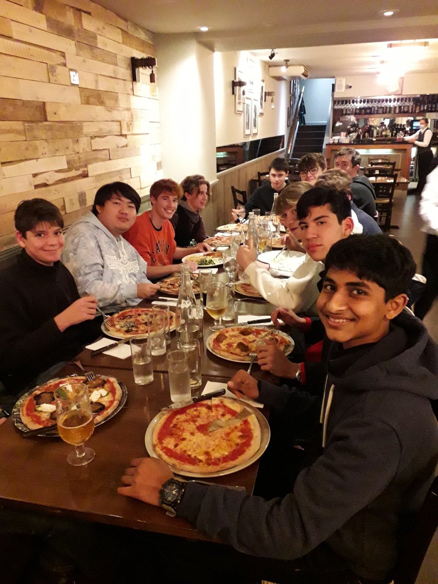CSkrines's tweet image. Thank you very much to  Mr Hathaway for organising a tutor group outing for the L6th to Gran Italia. Great pizza, puddings and company.