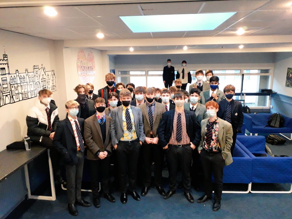 CSkrines's tweet image. Funky shirt Friday to raise awareness for Anti-Bullying Week.