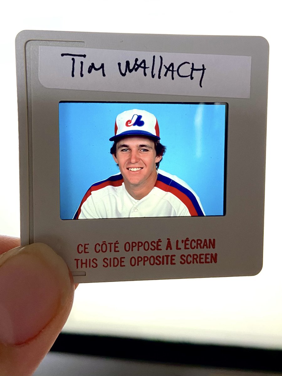 MissTellier's tweet photo. Your random #Expos slide of the day: #TimWallach! Look at that smile. He made my Sunday.❤️ Is it Spring Training yet? #Baseball #Montreal https://t.co/wmTV5DRSxU