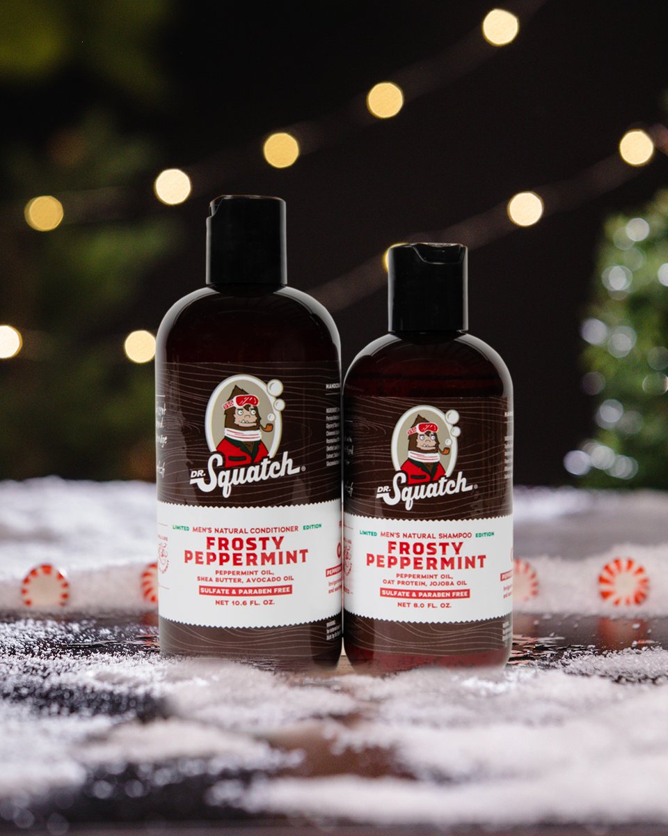 Dr. Squatch Frosty Peppermint Shampoo + Conditioner Limited