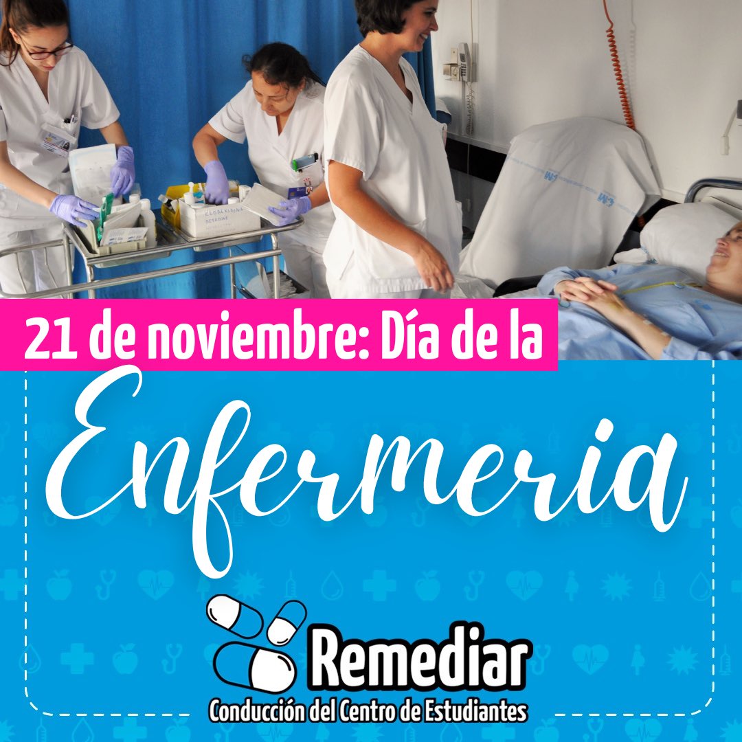 RemediarUNLP's tweet photo. Como futurxs enfermerxs levantamos alta la bandera de nuestra profesión, tan importante en el equipo de salud. 

¡Más que merecido feliz día! 💙👏🏼 https://t.co/BOHYWsanTT