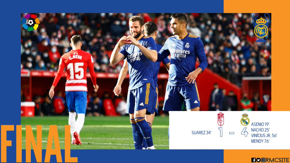 RMCSITE's tweet photo. Final

#RMCSITE #RMLiga #HalaMadrid #LaLiga #GranadaRealMadrid #GRARMA https://t.co/DZFkPqugqt