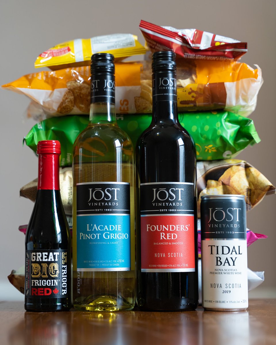 JostVineyards's tweet photo. As we brace for our first big storm of the season here in the Maritimes, we were curious… what are your favourite Jost storm wines? Let us know in the comments below🥂🍷
Stay safe out there everyone!
#JostVineyards
#stormwatch #nsstorm #stormwine #wine #stormessentials https://t.co/qPrAAdRTpy