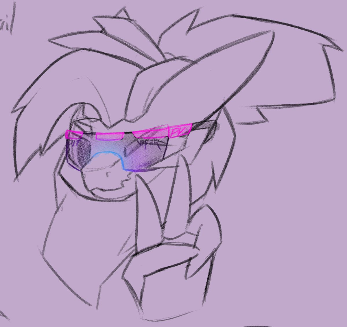 FlywheelArt's tweet image. A little WIP (Wickerbeast In Progress) to finish up the weekend. Yes, he has long hair and a ponytail. Yes, he's fueled by @BANGenergy and @PitViperShades. No, I don't know where I'm going with this. #ItllBuff