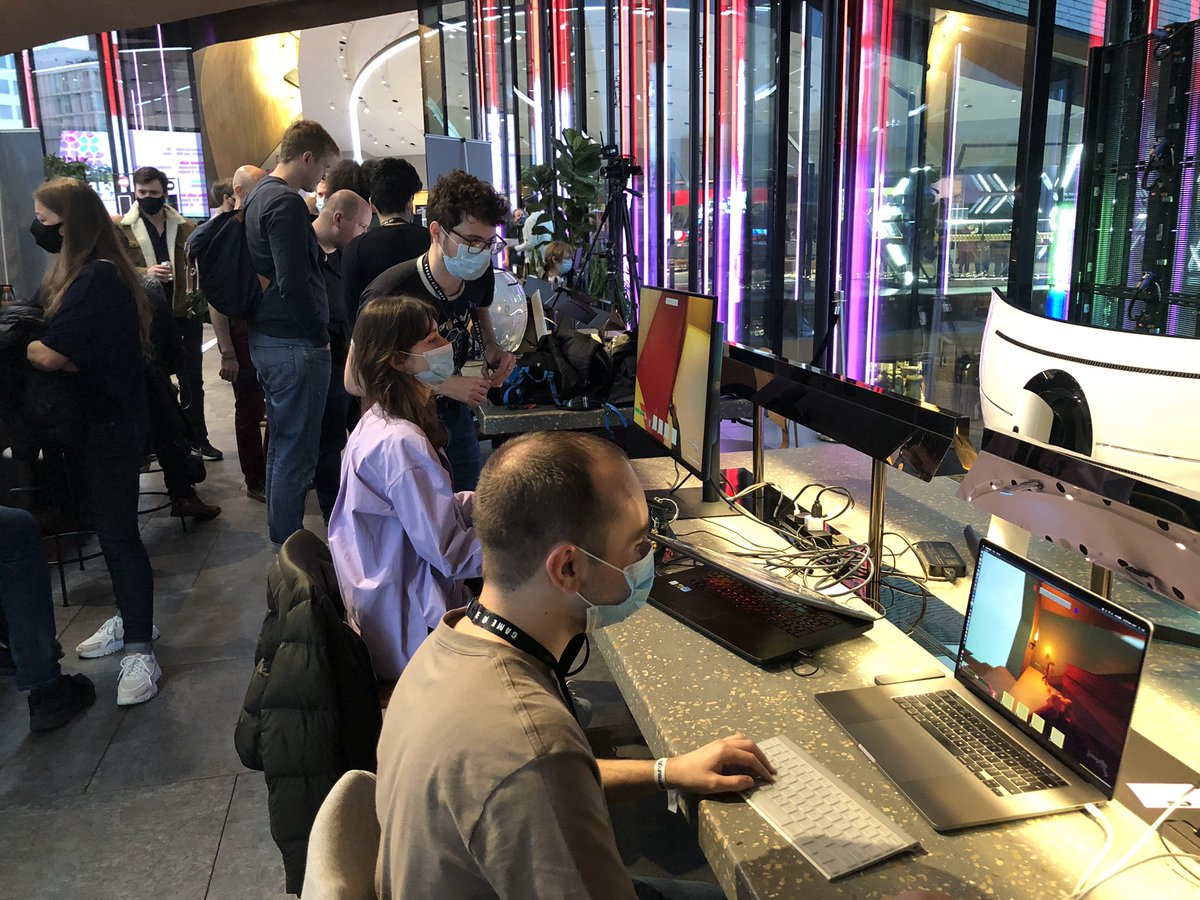 musehiv3's tweet photo. It was so cool to have so many people play test our game @GameDevLondon expo yesterday! And nice to finally have met some game audio people IRL - you good humans you 🥲

@BeckySAudio @kasiaaudio @Caijonesaudio https://t.co/S6XtoC9y22