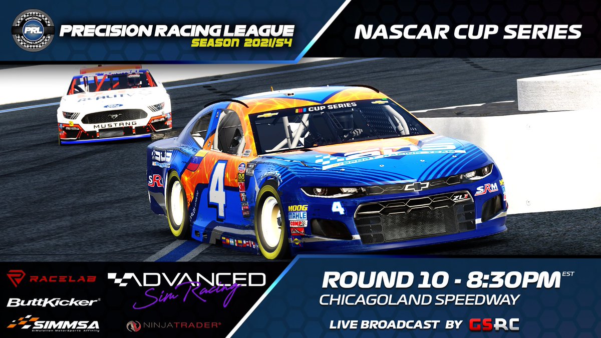 🚨 RACE ALERT!!! 🚨 
 
We wrap up the Nascar Cup Series at Chicagoland tonight at 8:30pm EST!  Tune in to the <a href="/GSRChannel/">GSRC</a> to catch it live!

youtu.be/zdyY7BhIMws

Sponsored by:

<a href="/AdvSimRacing/">Advanced SimRacing</a>
<a href="/RaceLab3/">RaceLab</a> 
<a href="/TheButtKicker/">The ButtKicker</a>
<a href="/_SIMMSA/">SIMMSA</a>
<a href="/NinjaTrader/">NinjaTrader</a>

#simracing #iracing <a href="/iRacing/">iRacing</a>