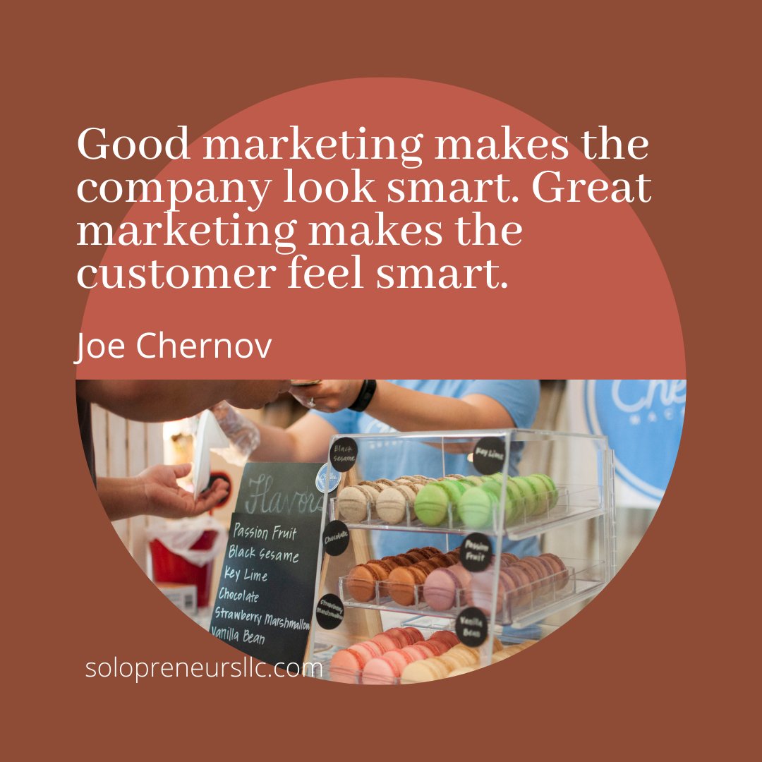 DonnaAmos's tweet photo. “Good marketing makes the company look smart. Great marketing makes the customer feel smart.” – Joe Chernov

#marketingstrategies #marketingdigital #CustomerSatisfaction https://t.co/Hnm36uugTH