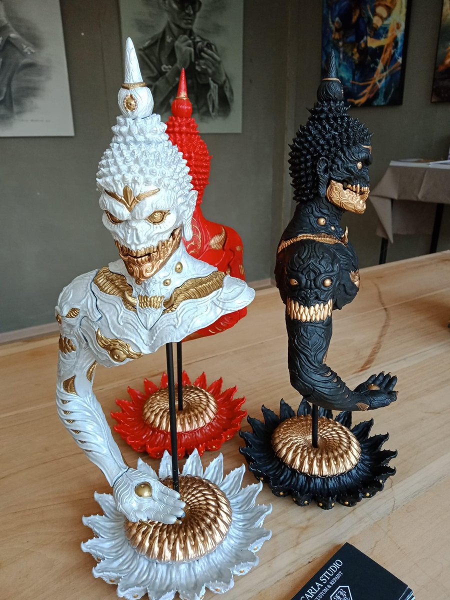 PaMaYaGi's tweet photo. 💎 Fake Buddha : อรหันต์ลวงตา 💎
Product &amp; 3D Sculpt By Pa Ma Ya
Color By Raditz Studio
Paint By Carla Uroboros https://t.co/gPAM665QJ0
