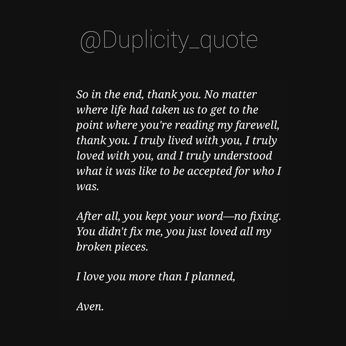 Duplicity_Quote's tweet photo. *
#harrystylesedits #duplicity #duplicityharry #sucker #HarryStyles #avenbrooks #wattpad #fanpage #duplicityharry #duplicityquotes #avenstyles #duplicitytheories #duplicitychapter93 #duplicityart #duplicitychapter97 #duplicitychapter98 #duplicitychapter99 #duplicitybear https://t.co/aJD2YmfEB7