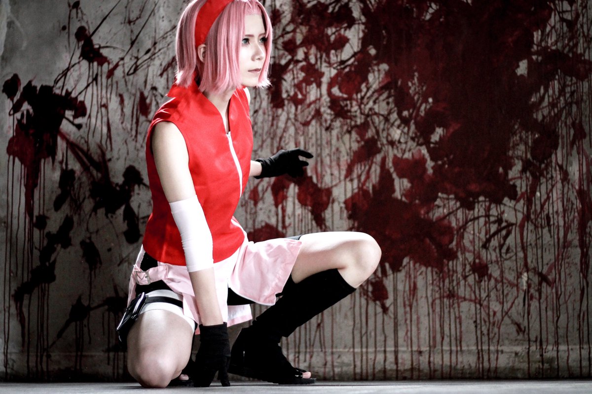 見据える ⚠︎cosplay NARUTO 春野サクラ photo by 蒼 湊音
