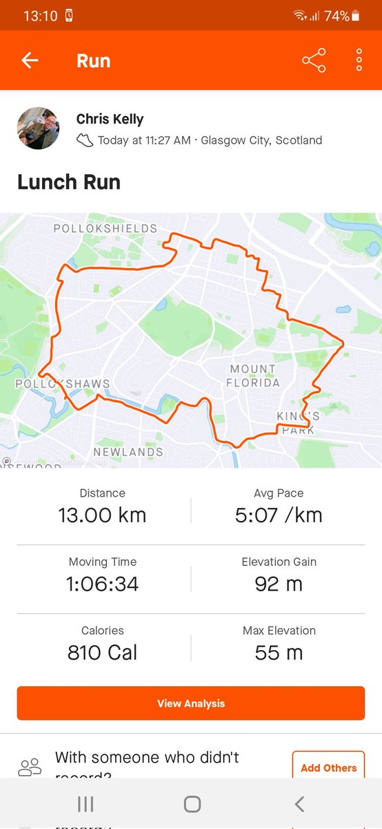 chr1stopherleo's tweet photo. Lucky 13 .... lucky that the hangover didn't kill me π€£π€’πΎ
Sunny autumnal running appears to be a good curer! πββοΈπ π
#FuelledByFizz #SundayRunning #SunnyRunning #SouthsideRunning https://t.co/hsQnV4P7hR