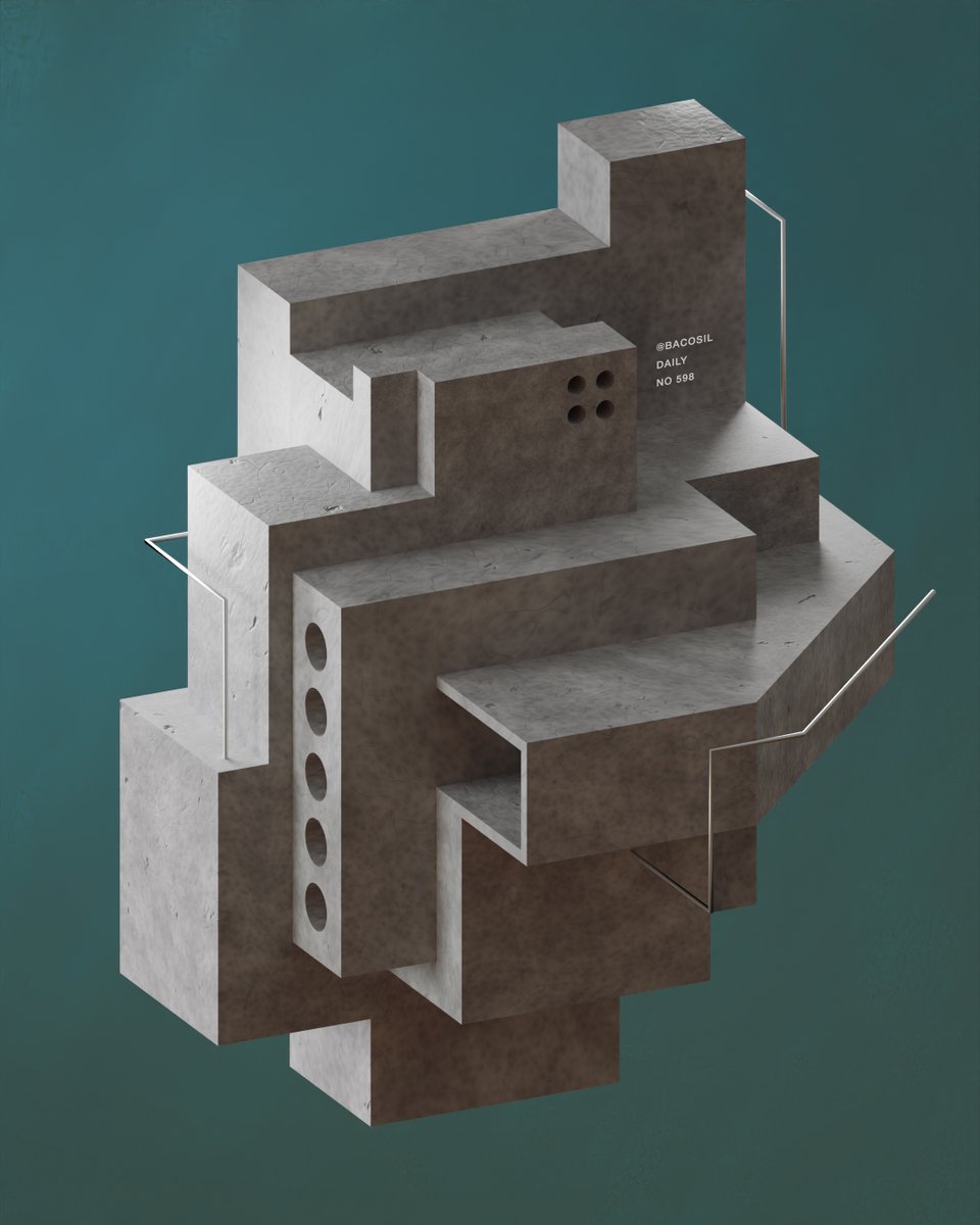 Bacosil's tweet photo. Inspired By Brutalism Architecture 03/09
Day 598
-
#brutalism #abstractobjects #3dart #Blender3D https://t.co/YvtUaZye1q