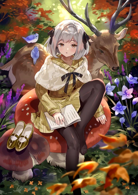 秋を読む #EIZOイラストコンテスト 