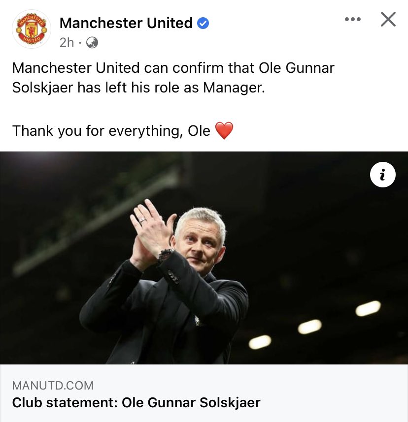 Hendragonz's tweet photo. The legend of Supersub!

Sayang magis Supersubnya tidak terlihat di bangku pelatih.
#ThanksOle

🟥⬜️⬛️ https://t.co/AiUs8LUghB