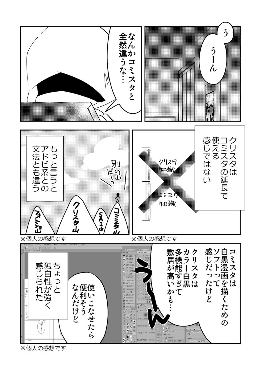 冬コミ新刊「コミスタからクリスタに移行するまで」サンプルです。オンデマ16P200円の予定です! 
