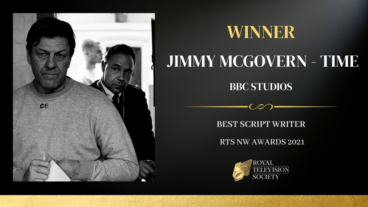 RTSNW's tweet photo. 🏆 Best Script Writer

And the winner is... Jimmy McGovern - Time

#RTSNW @bbcstudios @BBCNorthPR https://t.co/v6jqmKZdHB