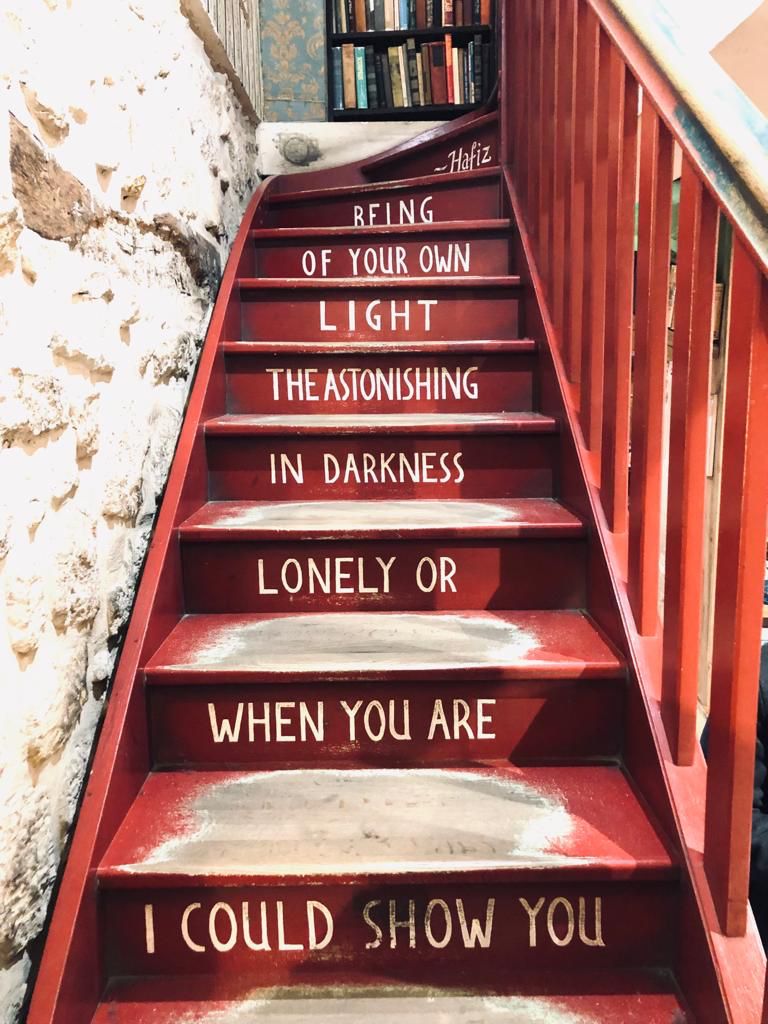 I wish
I could show you
When you are
Lonely or
In darkness
The astonishing
Light
Of your own
Being.

Hafiz, Persian Poet (1315, Shiraz, Iran)

Shakespeare and Co. Library 
(Paris, France)