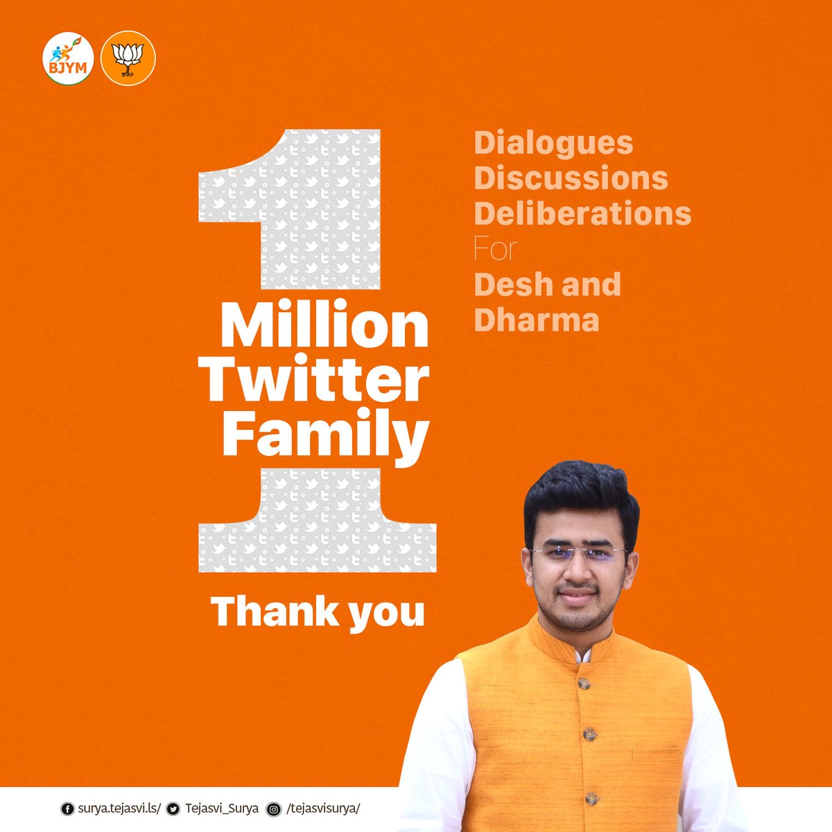 We are now a 1M strong family on Twitter. 

Thank you all.