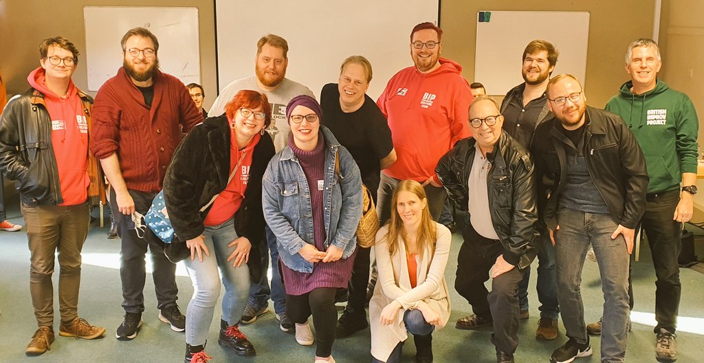 Time to say goodbye to #BIPAutumn21! We'll be back April 8-10 2022 for #BIPSpring22. Thank you to all our teachers (pictured), the Welfare Team, our evening entertainment acts, <a href="/TomYoungComedy/">Tom Young</a> and <a href="/seetravelagent/">Geoff Monk</a> for organising, and @YarnfieldPark1 for hosting. #improv