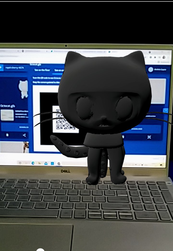 Akshita_archer's tweet image. Tried EchoAR to create a augmented reality octocat for back to Hacking @GitHubEducation #MyOctocat #BackToHacking @MLHacks