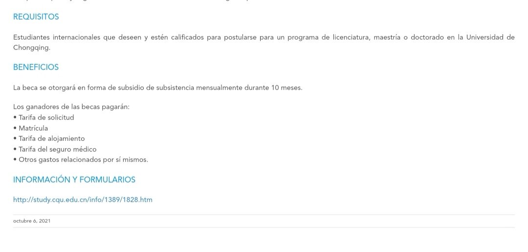 La Cancillería de Panamá tiene Becas disponible para estudiar en la Universidad de Chongqing

Nombre de la Beca:
Programa de becas para estudios de Doctorados, Maestrías, Licenciaturas e Idiomas en la Universidad de Chongqing.

Modalidad
Presencial.

#appechipanama