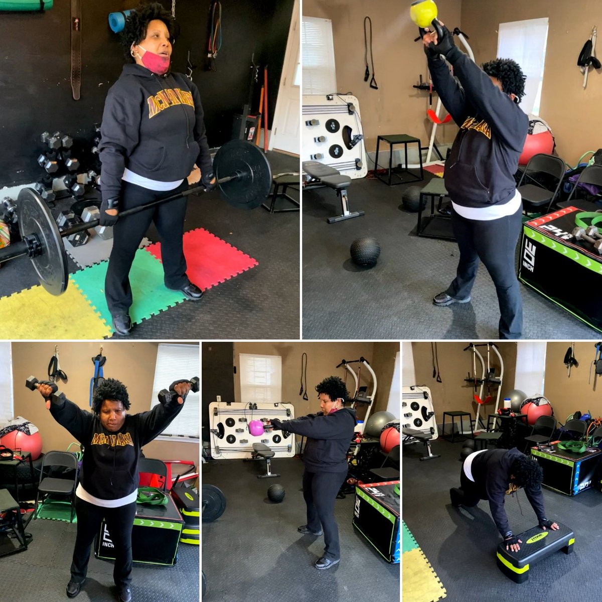 CharlesCtyElite's tweet image. Kim came through, to put in work!!
#MakingTime4Self🏋🏾‍♀️ 
#MustangMom🐎
#ConsistentAndDetermined💪🏾💯
#CharlesCountyEliteProduct💙💛