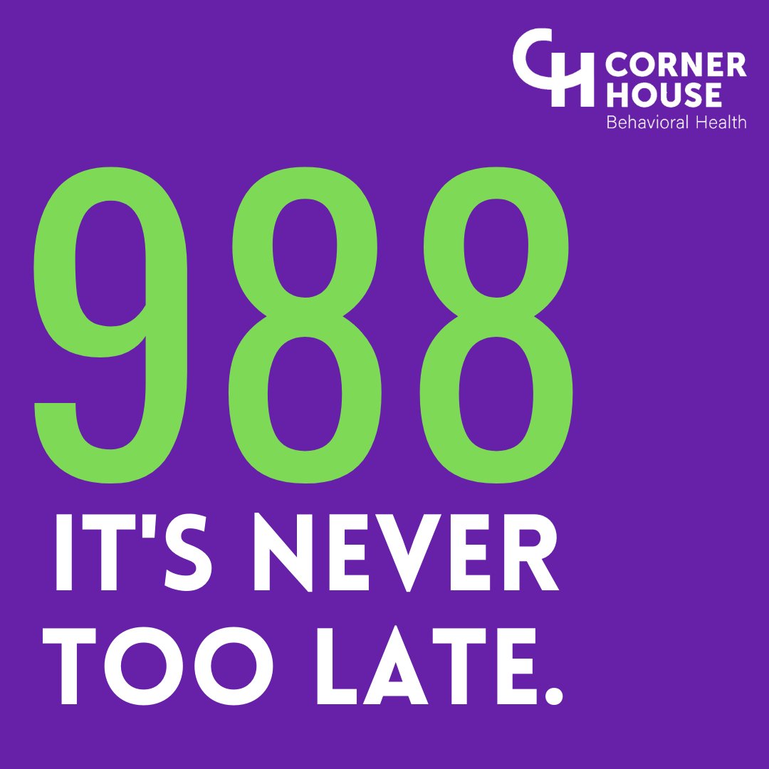 Hope should never come too late. In July 2022, 988 will become the nation's emergency mental health and suicide hotline. It's never too late, help and hope are only a phone call away.