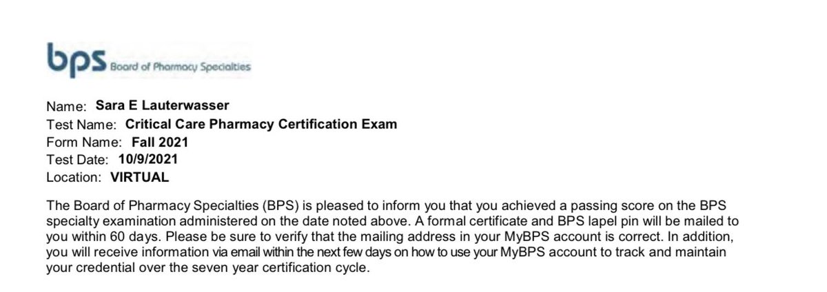 As if my name wasn’t long enough already, let’s add 5 more letters! 

BCPS ✅
BCCCP ✅