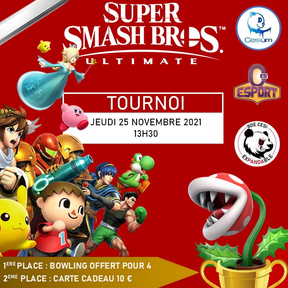 Nouveau tournoi en partenariat avec les 2 listes BDE 🔥🔥
Rendez-vous jeudi 25 Novembre a 13h30 dans le foyer étudiant.

Inscriptions par ici 👇
play.toornament.com/fr/tournaments…
 Attention il n'y a que 16 places !!

Il y aura en plus une vente de crêpes pour les gourmands 😋