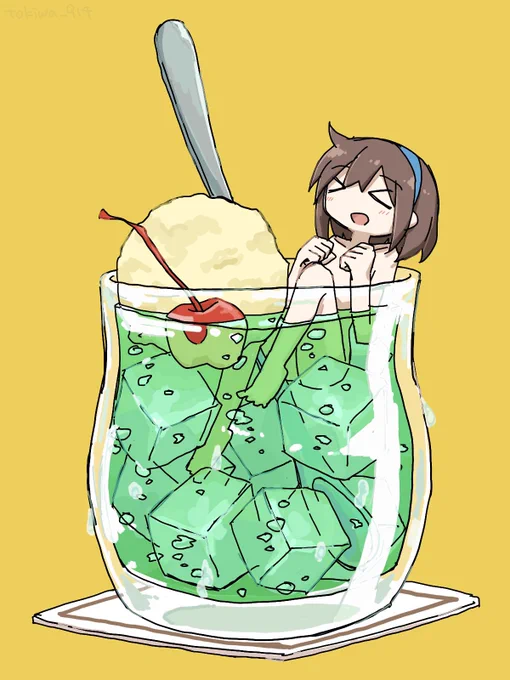 Ice cream float 