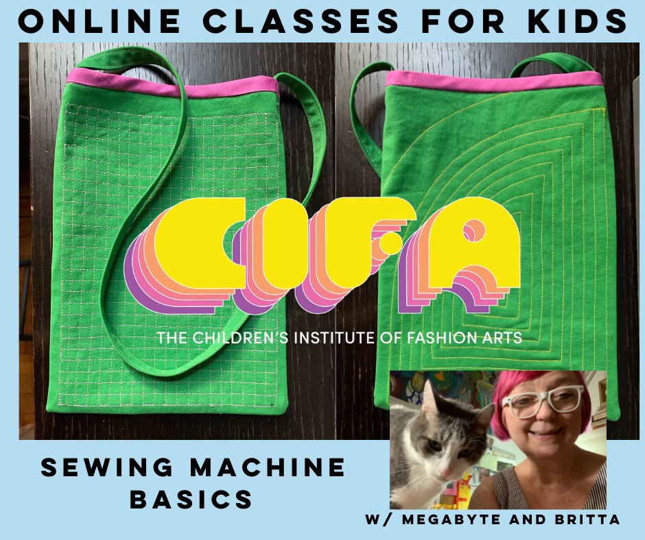 theCIFAorg's tweet photo. What are your kids doing next weekend? 👓 - https://t.co/tgCAaSxPwH
The Children's Institute of Fashion Arts will host two live online sewing and design camps for kids! https://t.co/lIQv5SlcVH