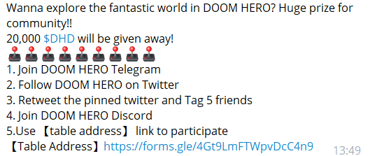 moguguzi's tweet photo. @justinsuntron @StarSharks_SSS @TheSpartansBSC @0xSpaceSip @Meta Join DOOM HERO, guys. https://t.co/bQkfarbBuY