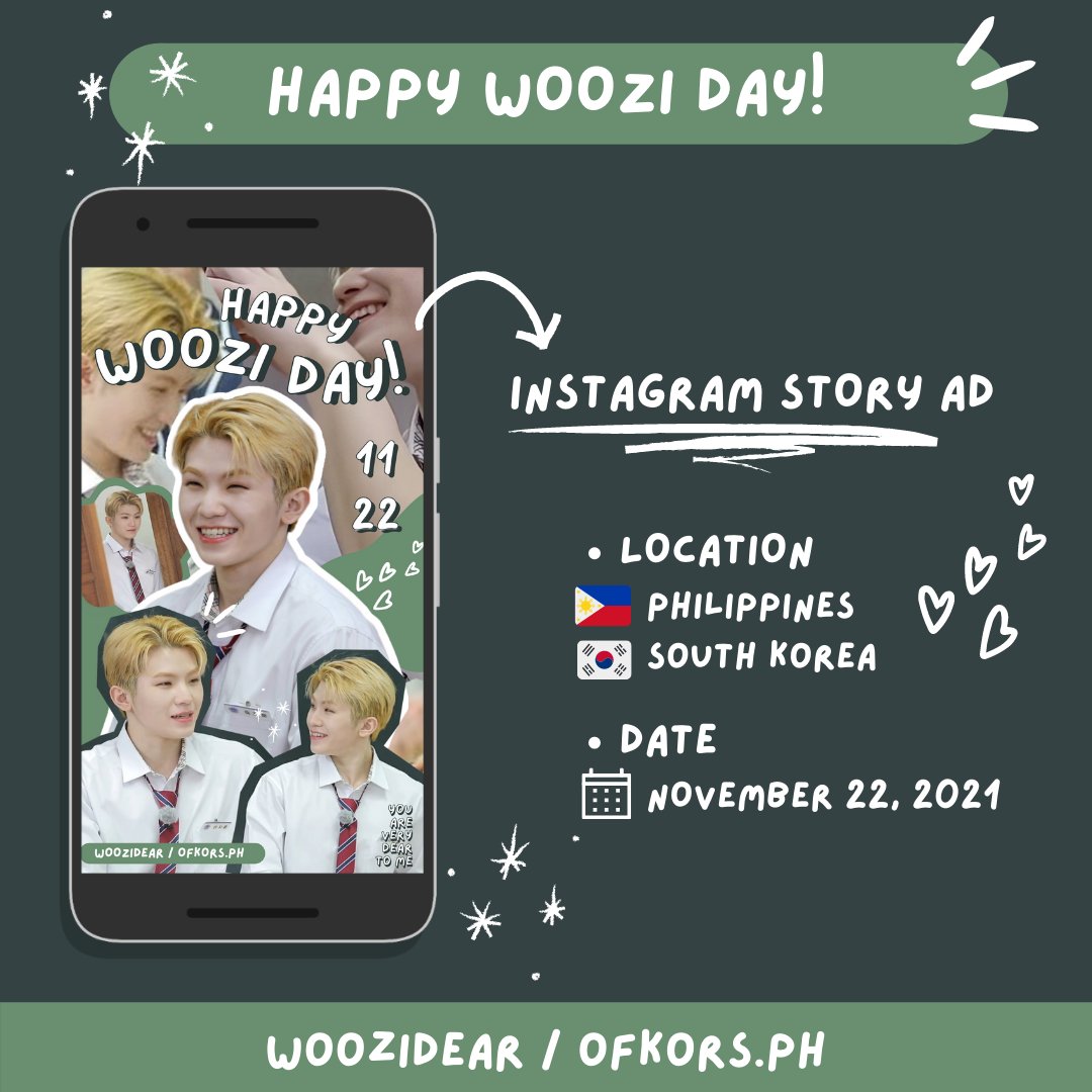 woozidear's tweet photo. 🍚HAPPY WOOZI DAY🍚 
📢IG STORY AD 📢

Hello! I prepared a little something for jihoon's birthday!! ✨ Please tag me here on twitter or on ig (@/ofkors.ph) if you see it! 💗 Thank you! 

#어떤미래가_와도_함께할_우지의생일  
#Wooahae_WOOZI_Day 
@pledis_17 https://t.co/nNOSqUboHg