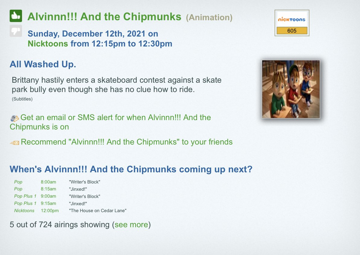 chipmunk_mania's tweet photo. Nicktoons UK will begin airing new episodes, including the ones recently released in French, starting on December 11th.  We now know the confirmed English title for "Dave's Trophies" is Trophy Dad.  Plus there is a brand new episode titled All Washed Up scheduled for the 12th! https://t.co/YPnVT3Y8t9