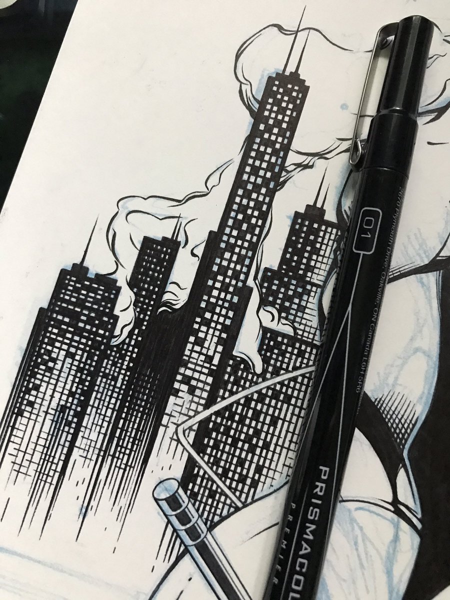 ReyAcevedoArt's tweet photo. Inking these buildings is very time consuming. #inking #comicbookinker #practice #practicemakesperfect #acecontinuado #daredevil #guardiandevil #marvel #marvelcomics #marveluniverse #drawing #illustration #marvelknights #mattmurdock #reyacevedoart https://t.co/6eQ61XbTzw