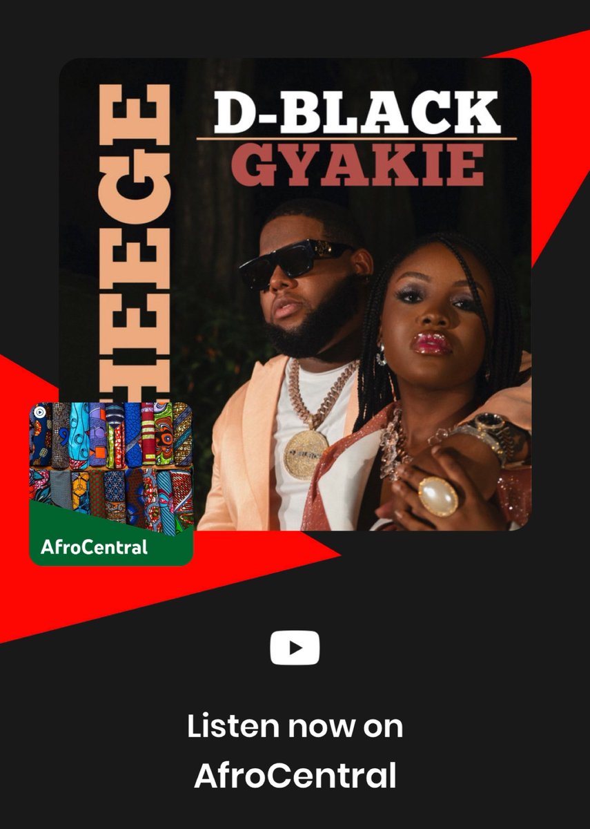 DBLACKGH's tweet photo. Thank you @youtube for playlisting #Sheege ft. @Gyakie_ on #Afrocentral https://t.co/7axSEG9glB
