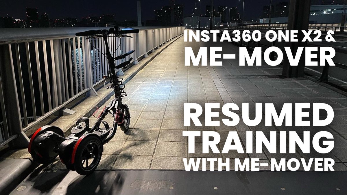 MoverFan's tweet photo. Me-Moverでトレーニングを再開! https://t.co/LSsOsj1HXE
#MeMover
#insta360onex2 https://t.co/1x8XJrxTh9