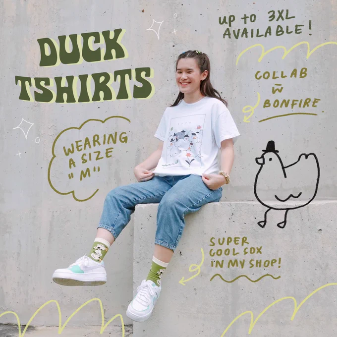 duck t-shirts are now live 💫 link in bio loves 💕🐥 