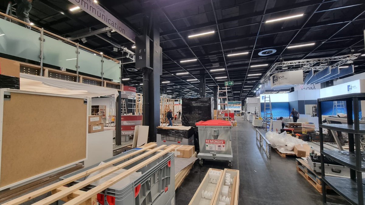 Greetings
We’re extremely focused with the set-up and the show area comes to life. Exhibition Hall 10.2 will be ready to welcome you to #PMRExpo 2021 on Tuesday! We look forward to an exciting 3 days of PMRExpo #Network for #SecureCommunications.  pmrexpo.com