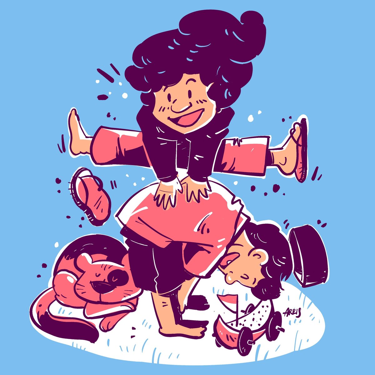 Hello there little one.. Happy World Children's Day! To all the next awesome generations. Be kind.. Be brave and have unlimited fun exploring this world.

#childrensday #harianaksedunia #studiomili #illustration #art #shop #indonesia