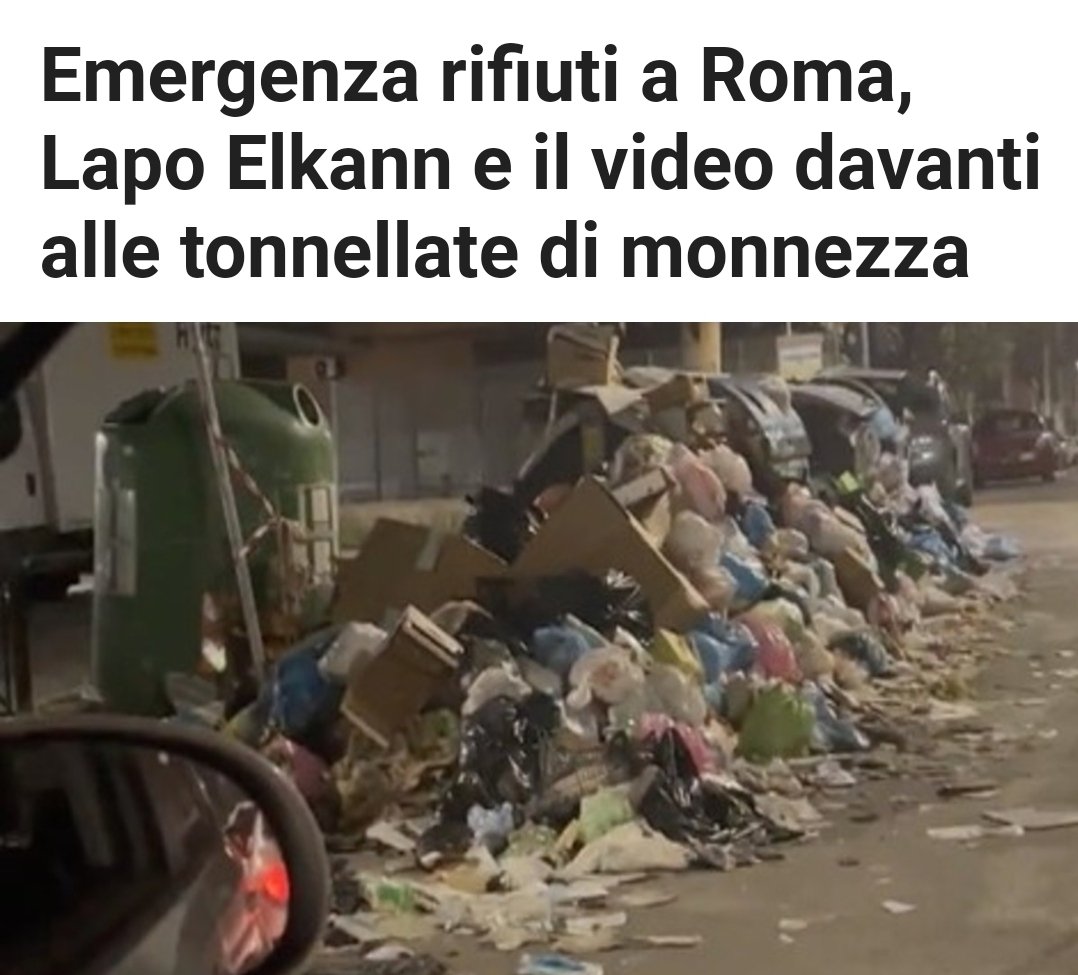 La nostra amata Capitale sta toccando il fondo, la città di Roma, grazie all'amministrazione Gualtieri viene derisa in ogni dove. Perfino Lapon Elkann attacca Roma per la pessima gestione rifiuti. Stiamo vivendo un'emergenza mai vista prima. Gualtieri, sveglia!