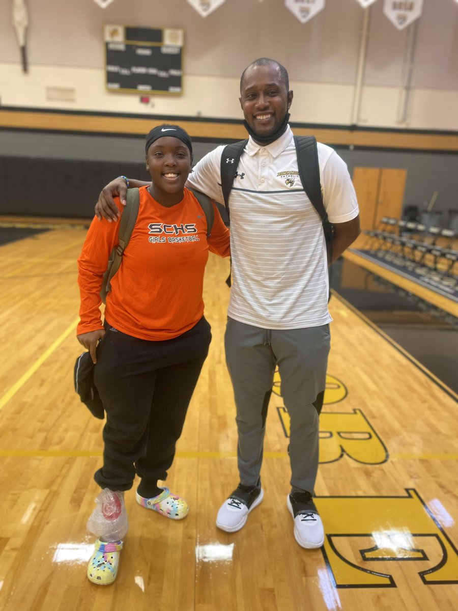 Reunited w/ this guy who taught me so much about the game of life and the game! Thanks Coach <a href="/ONE_RickeyC/">Coach Rickey</a>