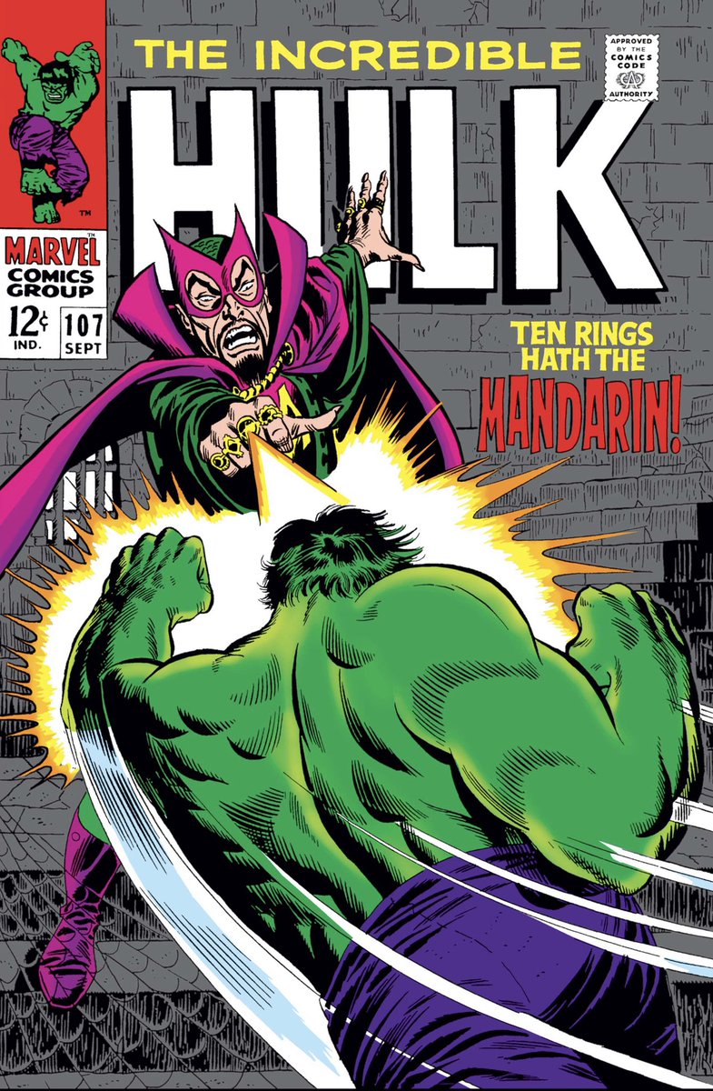 My Marvel Unlimited 1968 reading list for November 21 - 27, 2021: Incredible Hulk (Sept1968) #107, Captain Marvel (Sept1968) #5, Thor (Sept1968) #156 and The Avengers (Sept1968) #56.
 #GregMarvelUnlimited https://t.co/fzRkUKfDMk
