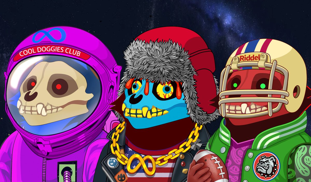 MeggieX4's tweet photo. Welcome to cool doggies club
#nftartwork #nft #nftdrop #nftpeople #ethereumlogo #nftgiveaway #ethereum #boredapeyachtclub #binancenft #cryptocollectibles #cryptoart #NFT #nftart #opensea #rarible #nftartist #nftcollectors https://t.co/VGGqFIOBoR
